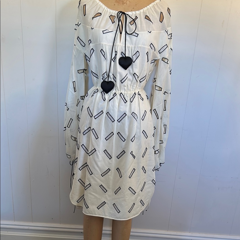 Lanvin cotton embroidered/cutout pattern Dress